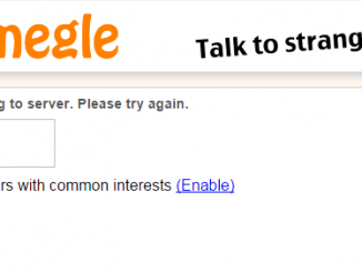 omegle error connecting to server